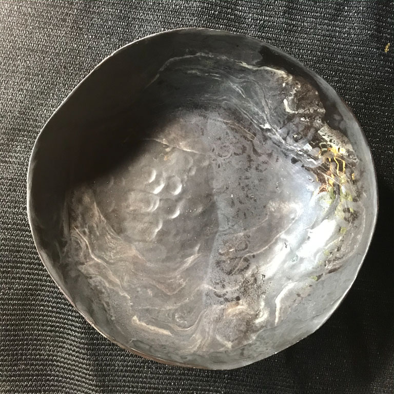 Black clay marble. Cone 6. $180 +pp