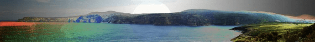 Cape Raoul image for 4 colour screen print 1998.